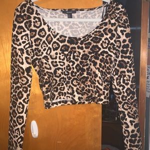 Cute cheetah/leopard crop top